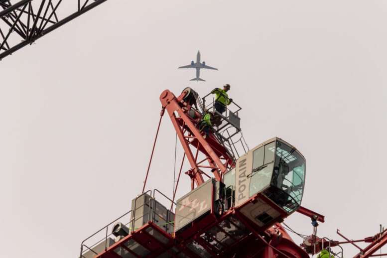 Thompson Center tower crane dismantling
