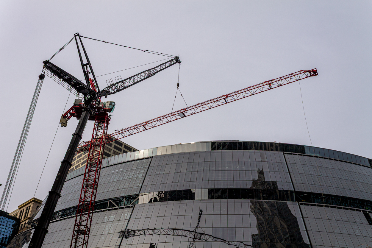 Thompson Center tower crane dismantling