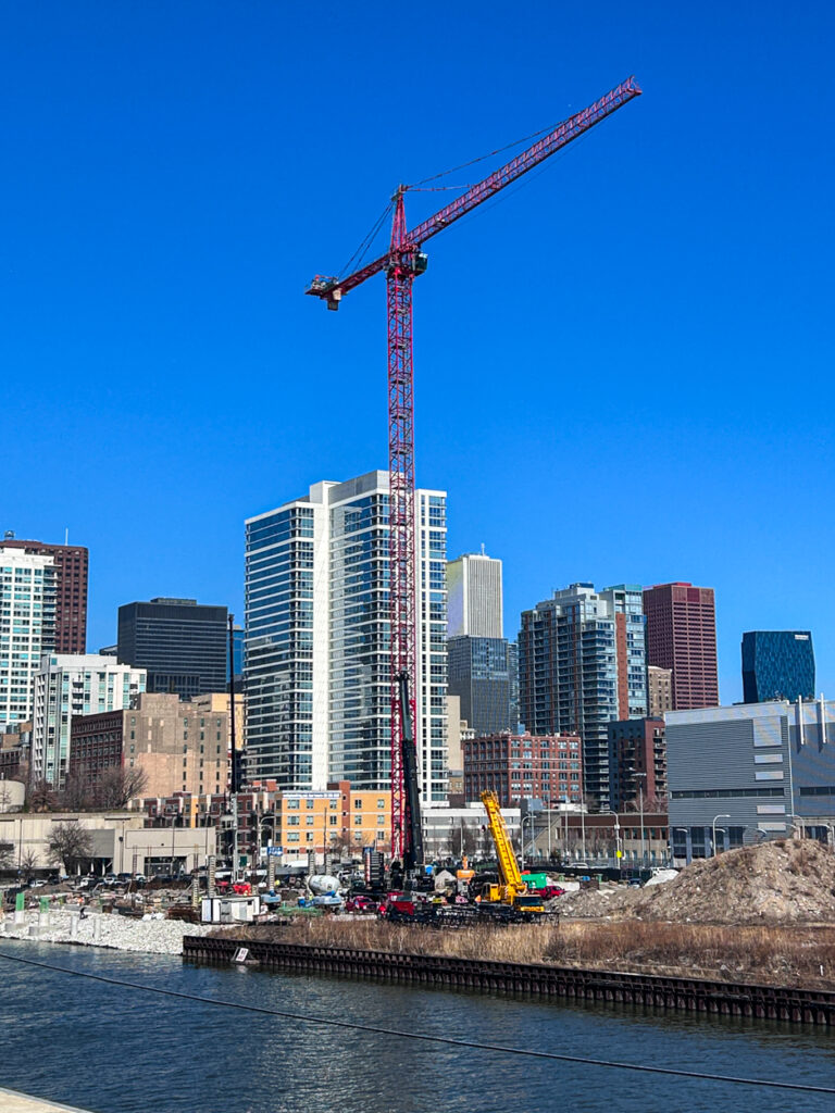 1010 South Wells tower crane