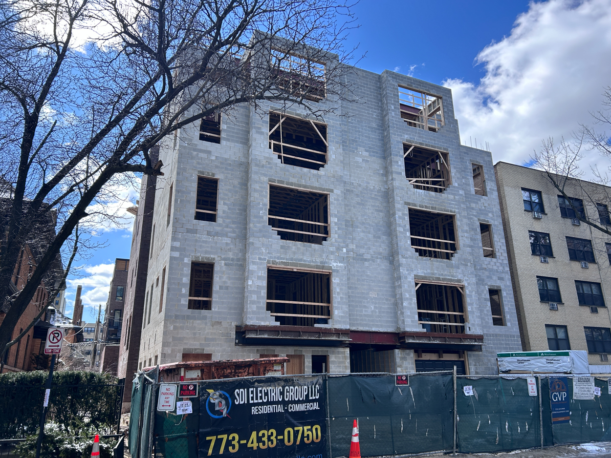 453 West Briar Place March 2026 construction progress