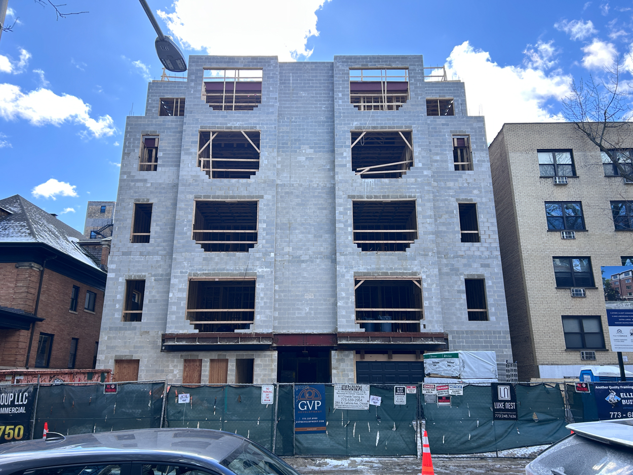 453 West Briar Place March 2026 construction progress