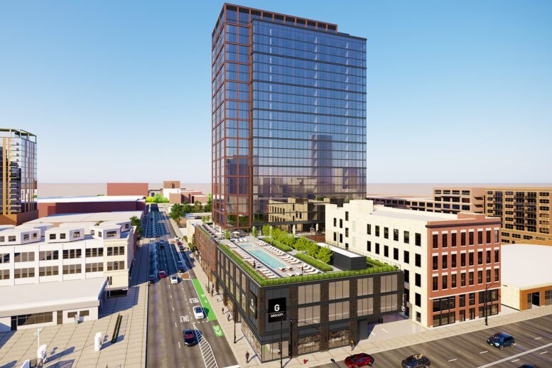 Rendering of 1000-1022 West Jackson Boulevard by Eckenhoff Saunders