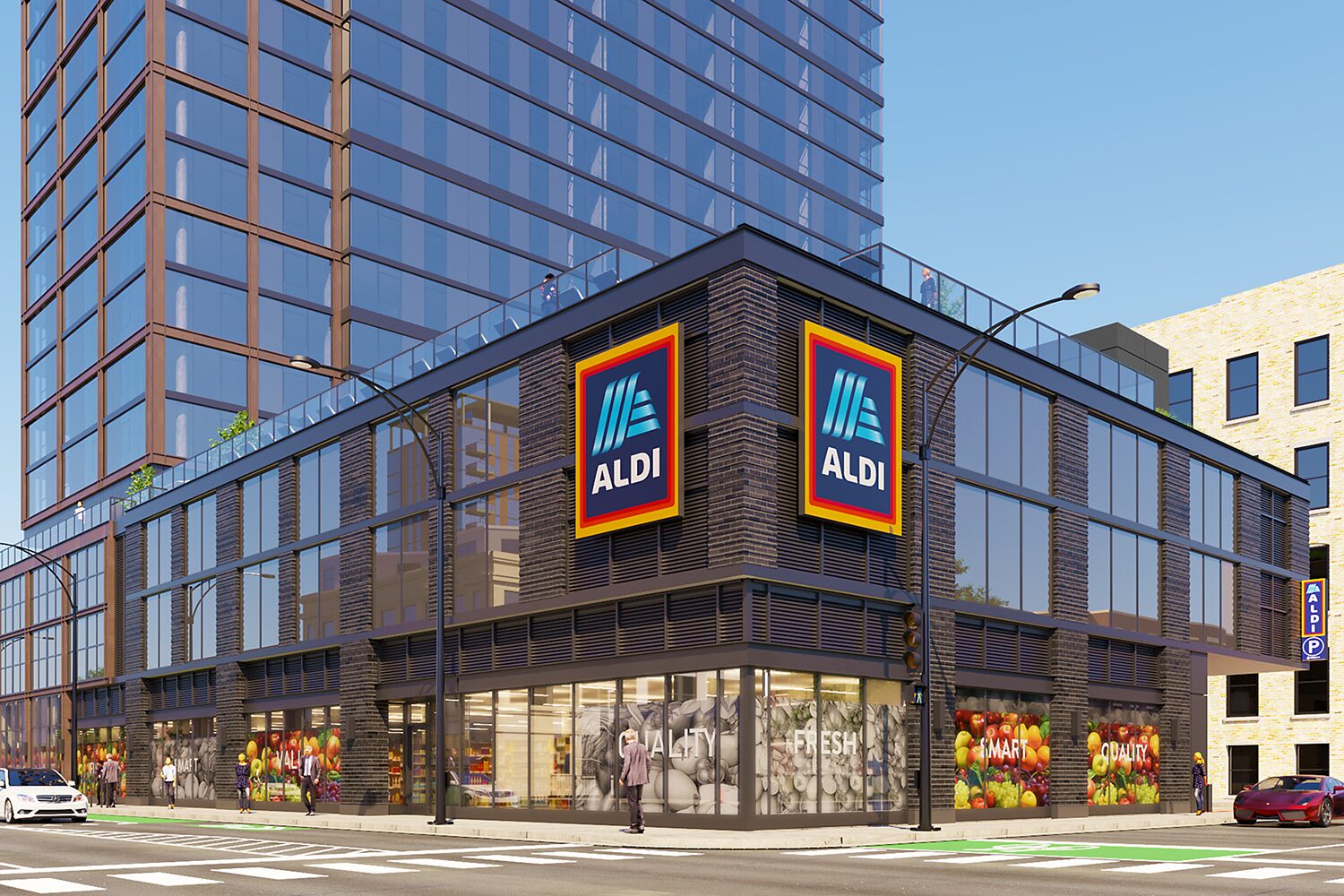 Rendering of 1000-1022 West Jackson Boulevard by Eckenhoff Saunders