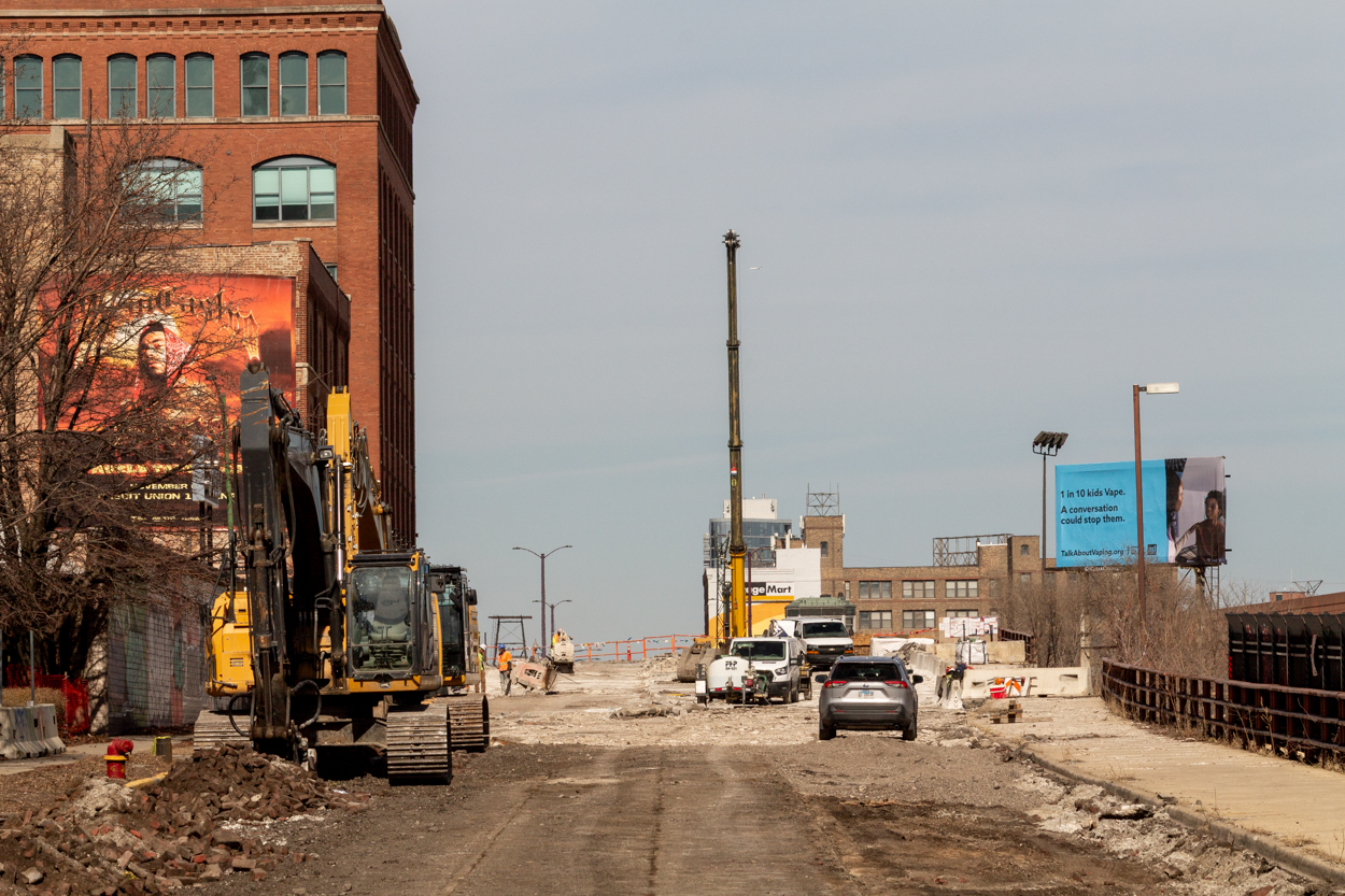 Chicago Avenue Bridge removal