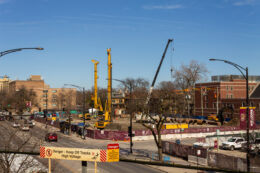 Loyola University Marcella Niehoff School of Nursing and the College of Arts and Sciences caisson work