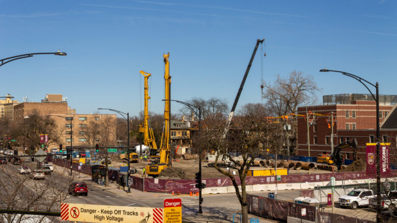 Loyola University Marcella Niehoff School of Nursing and the College of Arts and Sciences caisson work