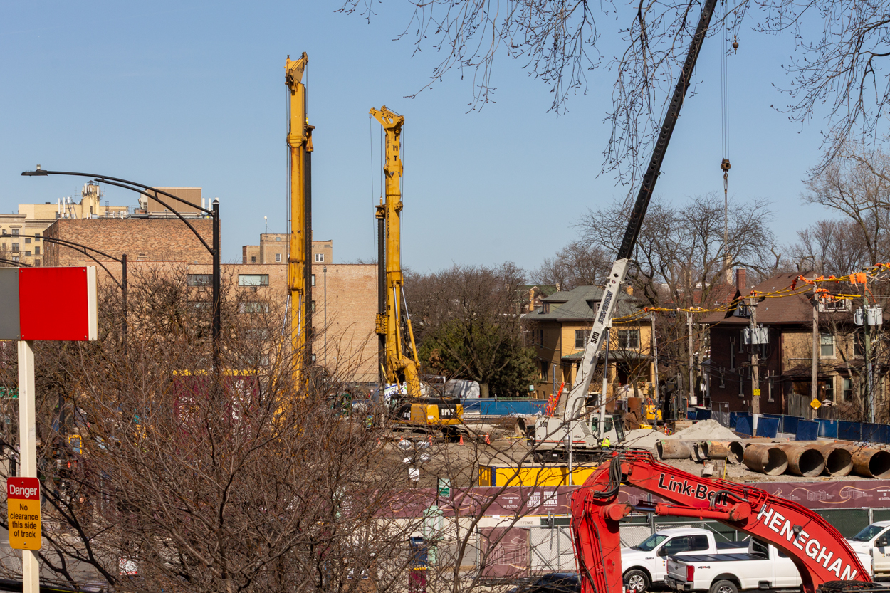 Loyola University Marcella Niehoff School of Nursing and the College of Arts and Sciences caisson work