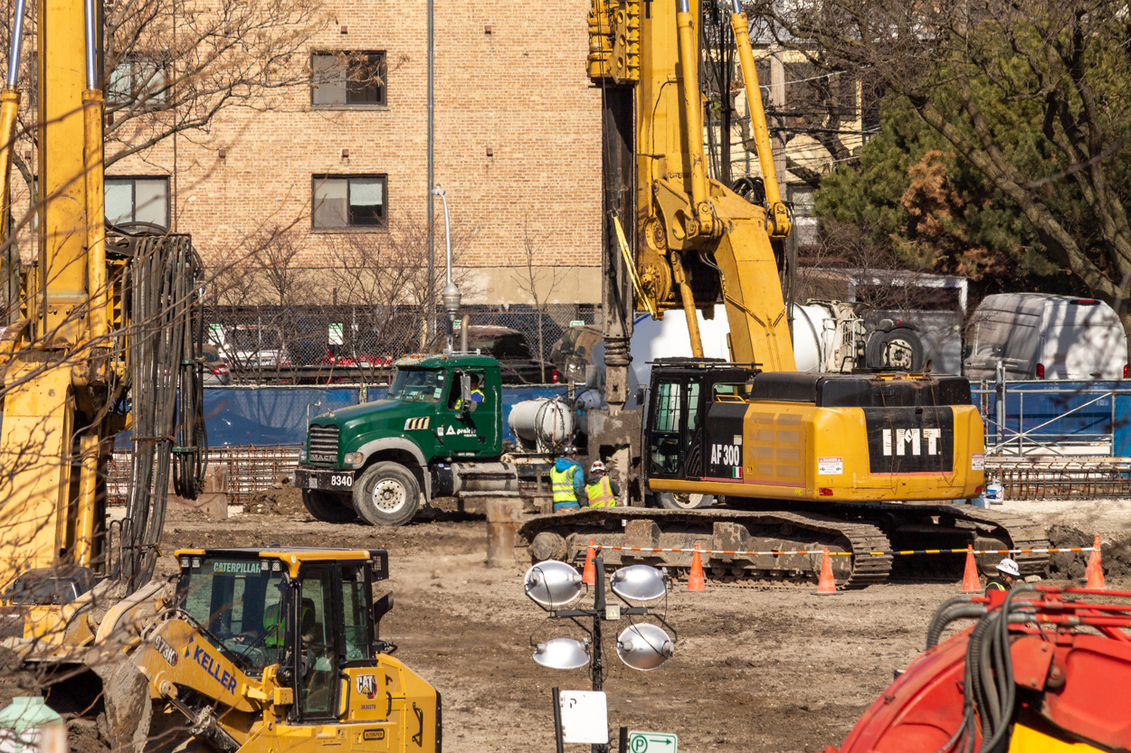Loyola University Marcella Niehoff School of Nursing and the College of Arts and Sciences caisson work