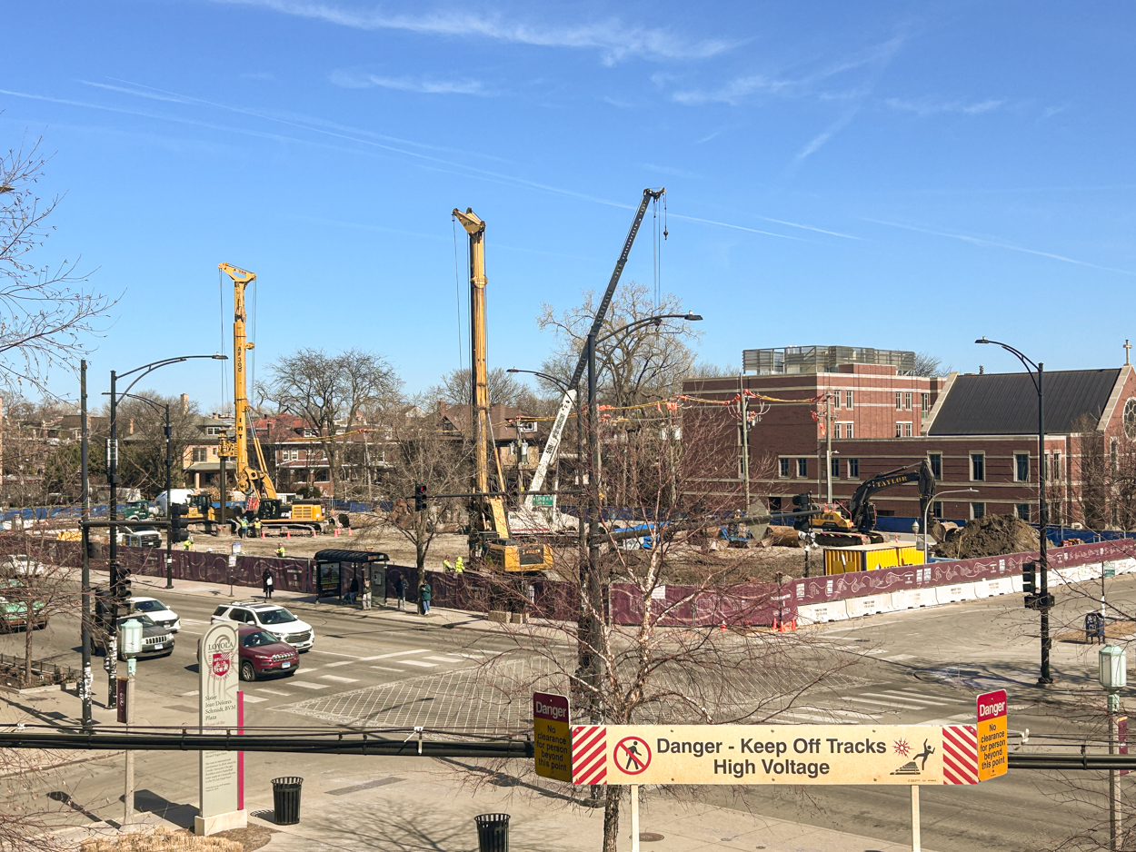 Loyola University Marcella Niehoff School of Nursing and the College of Arts and Sciences caisson work