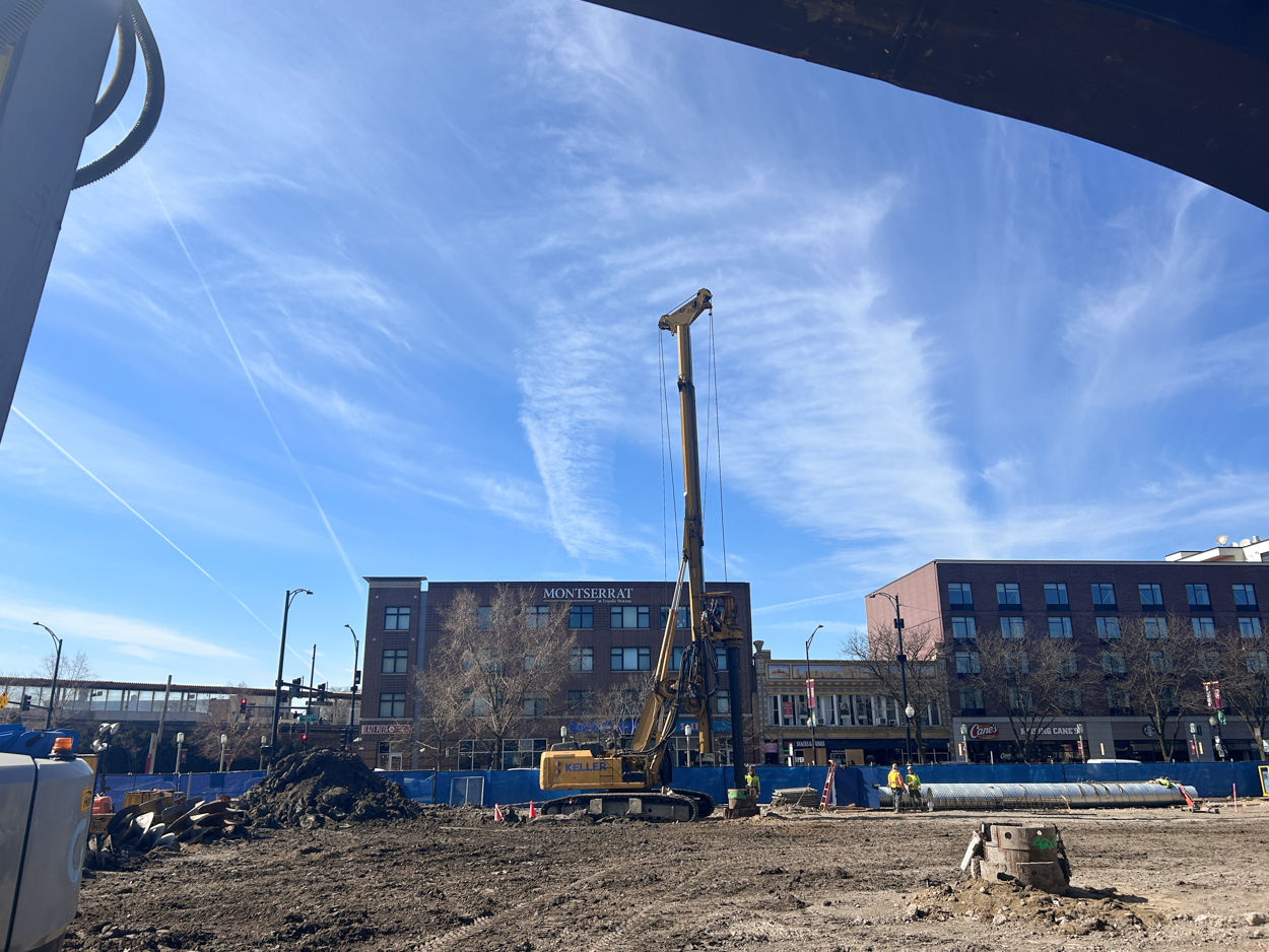 Loyola University Marcella Niehoff School of Nursing and the College of Arts and Sciences caisson work