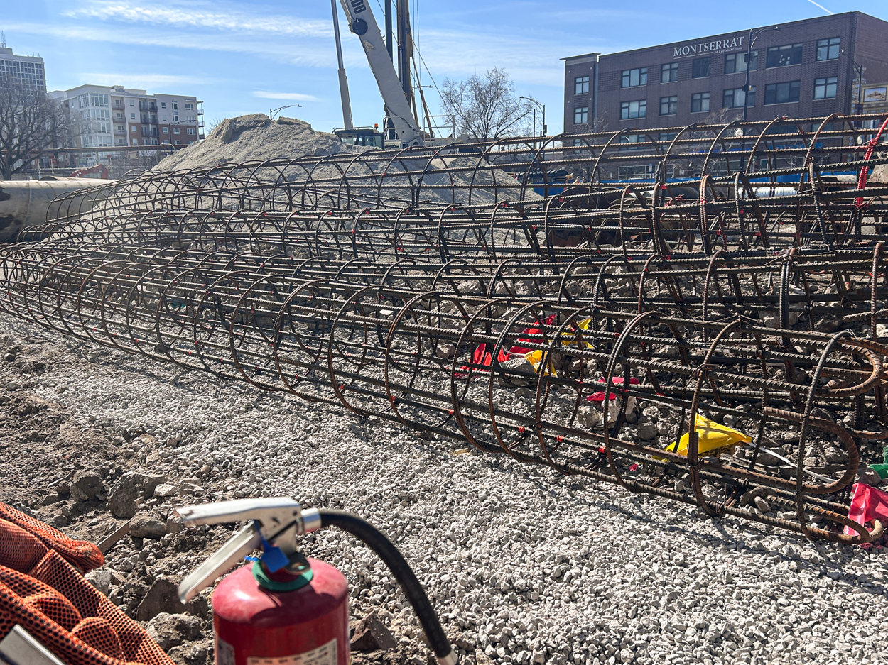 Loyola University Marcella Niehoff School of Nursing and the College of Arts and Sciences caisson work