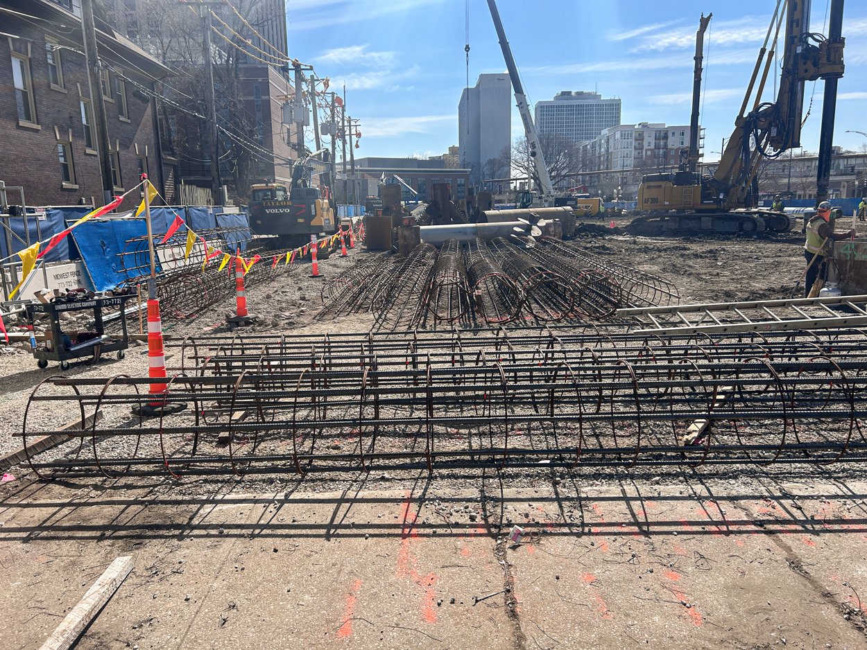 Loyola University Marcella Niehoff School of Nursing and the College of Arts and Sciences caisson work