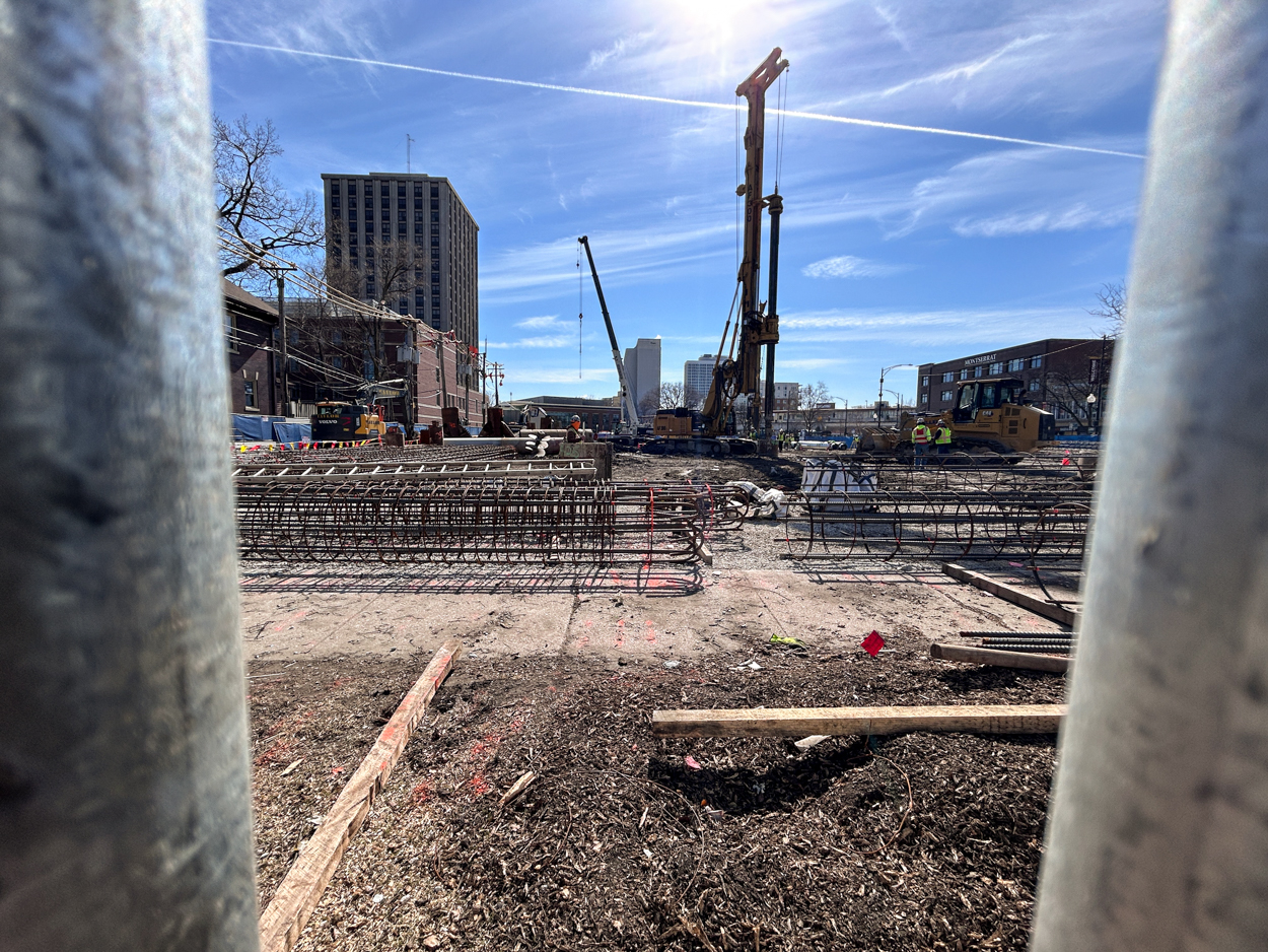 Loyola University Marcella Niehoff School of Nursing and the College of Arts and Sciences caisson work