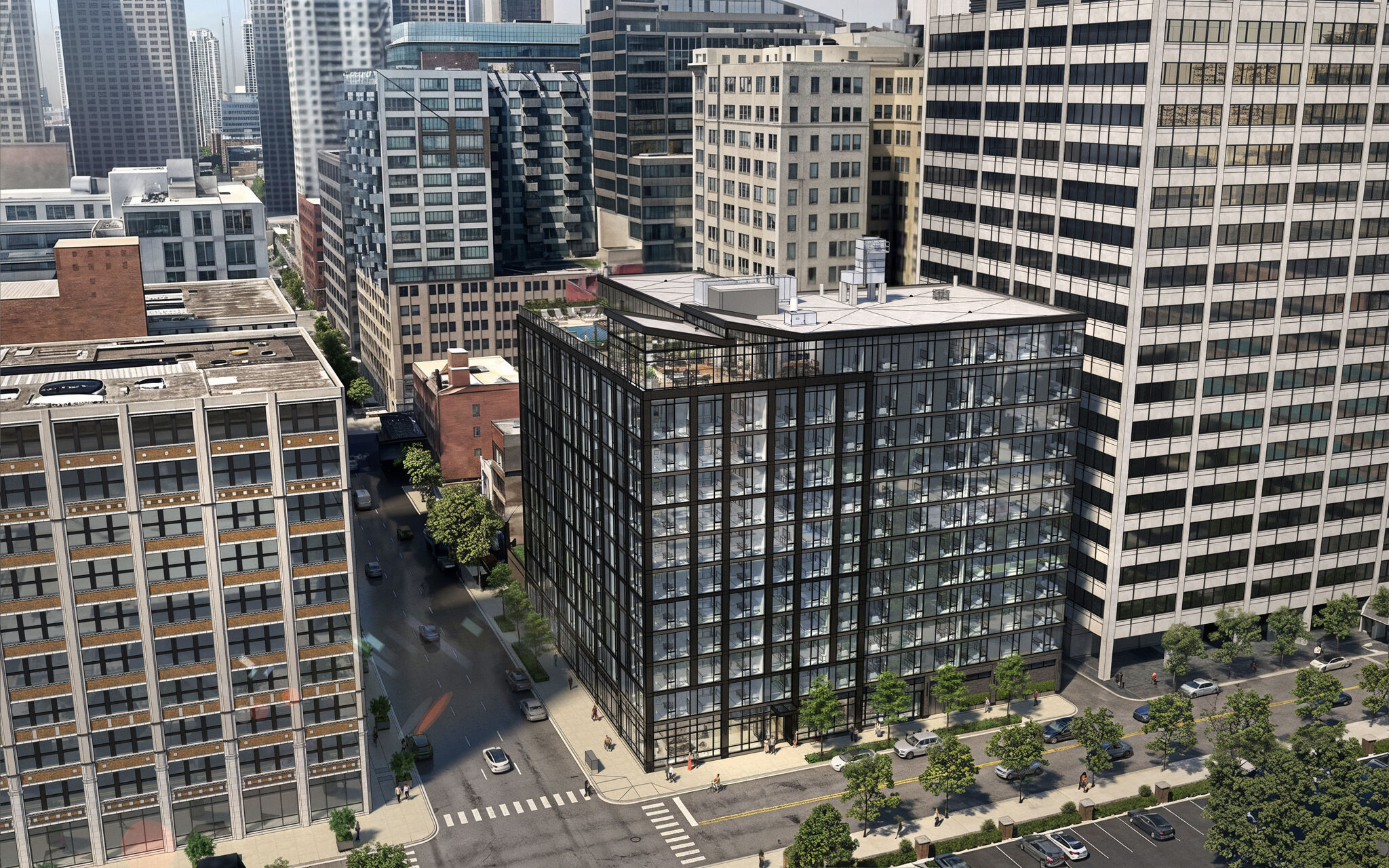 566 West Van Buren site prep underway