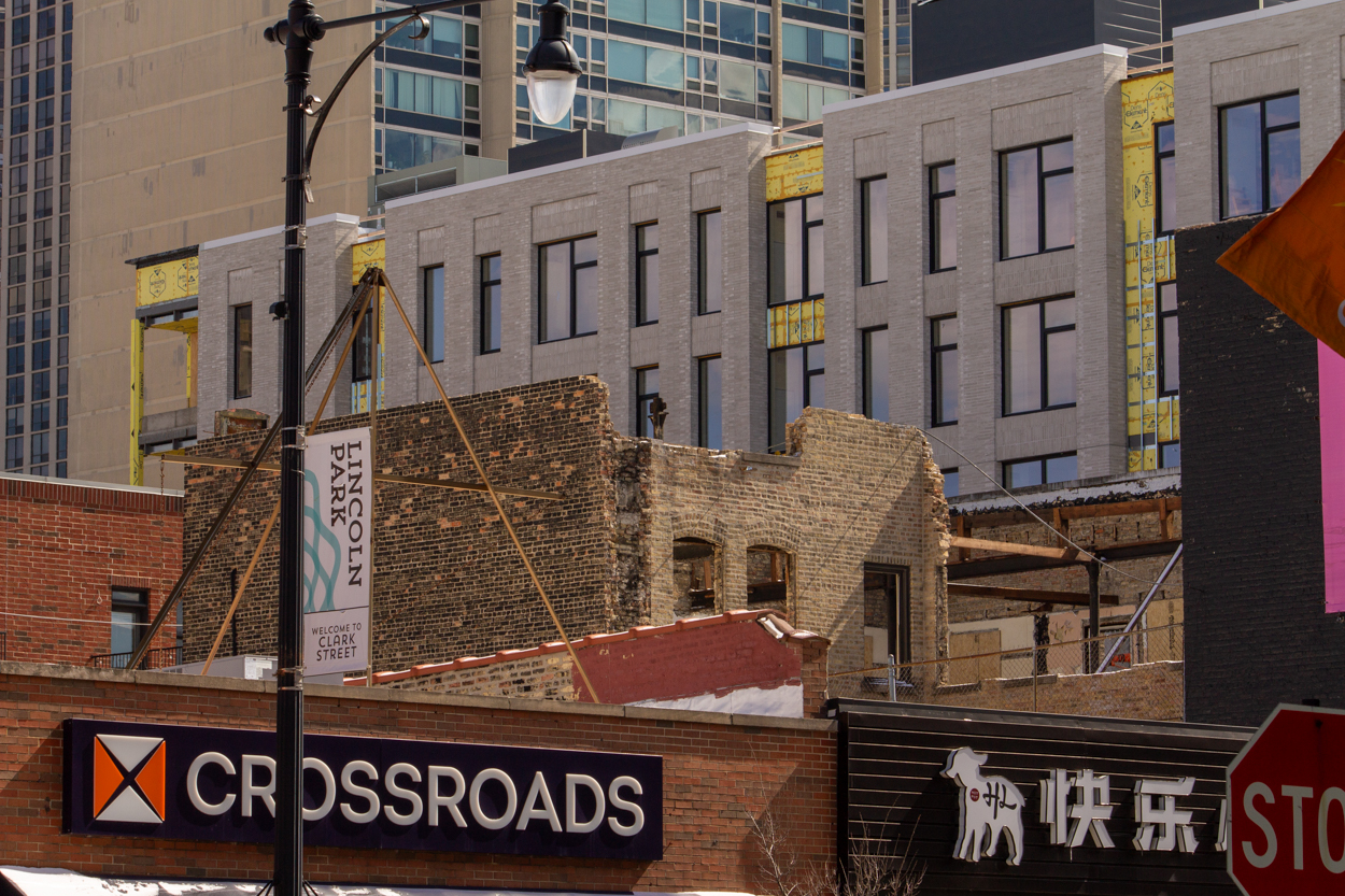 Leon Hotel 2701 North Clark Street renovations underway