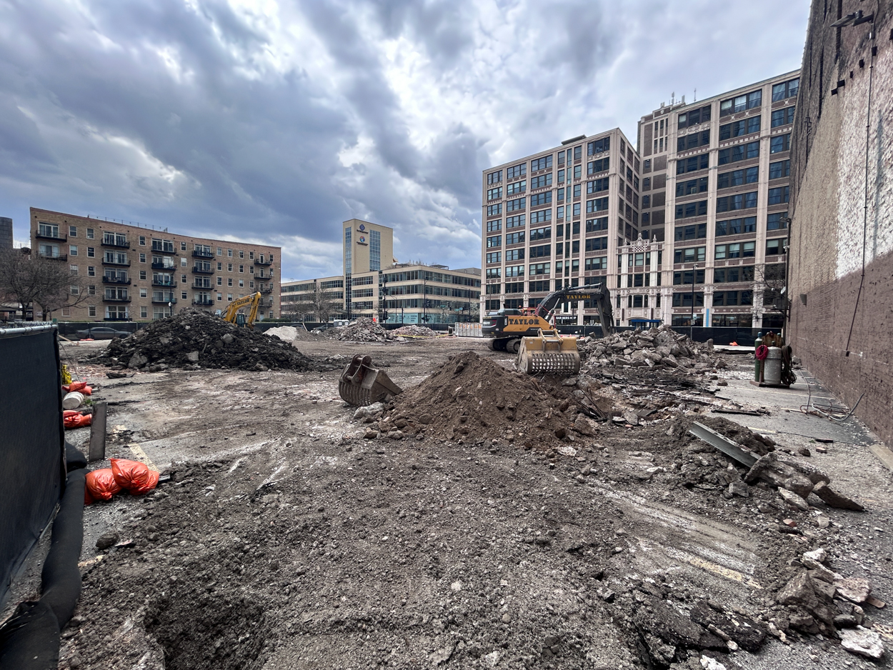 566 West Van Buren site prep underway