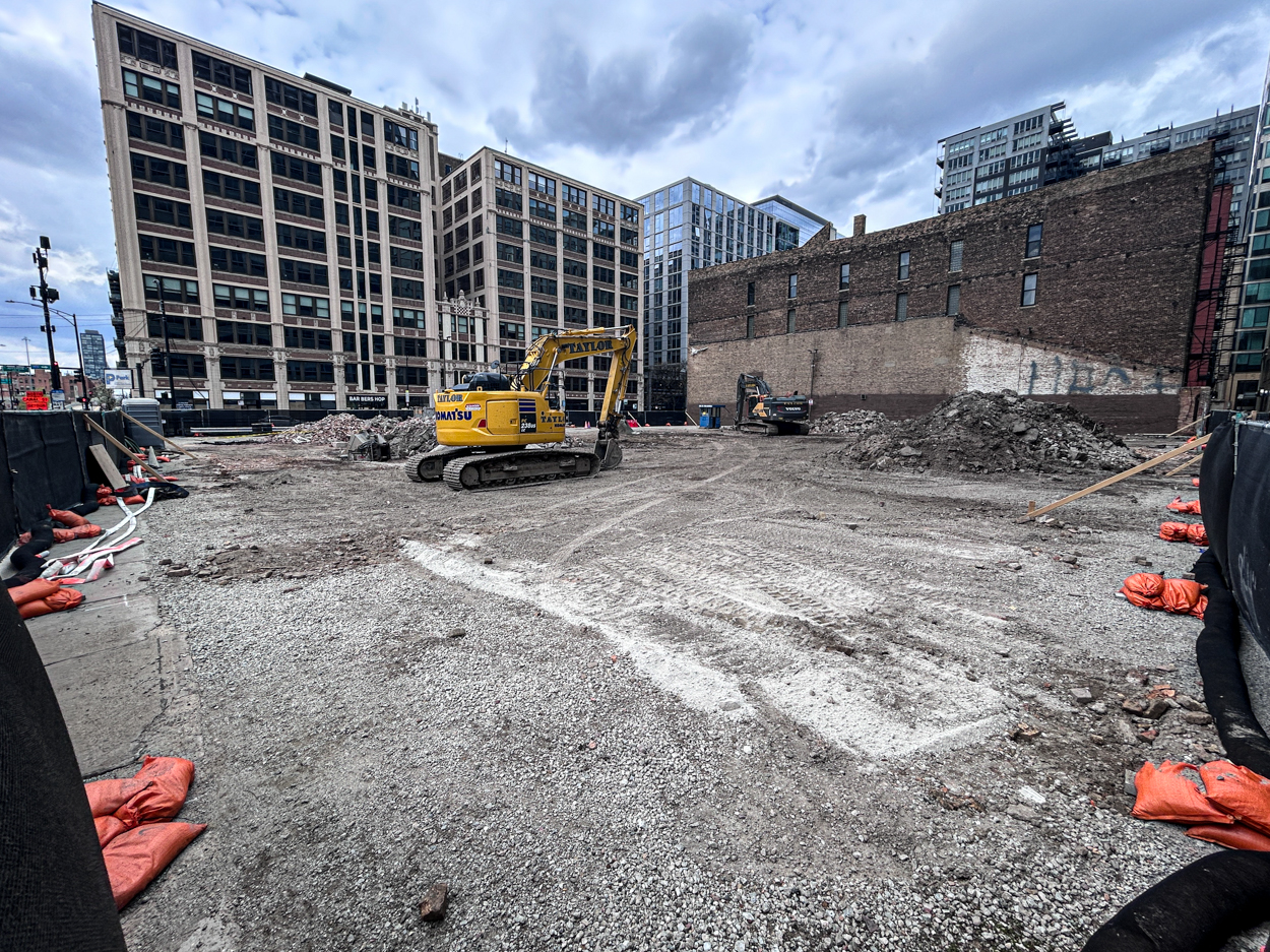 566 West Van Buren site prep underway