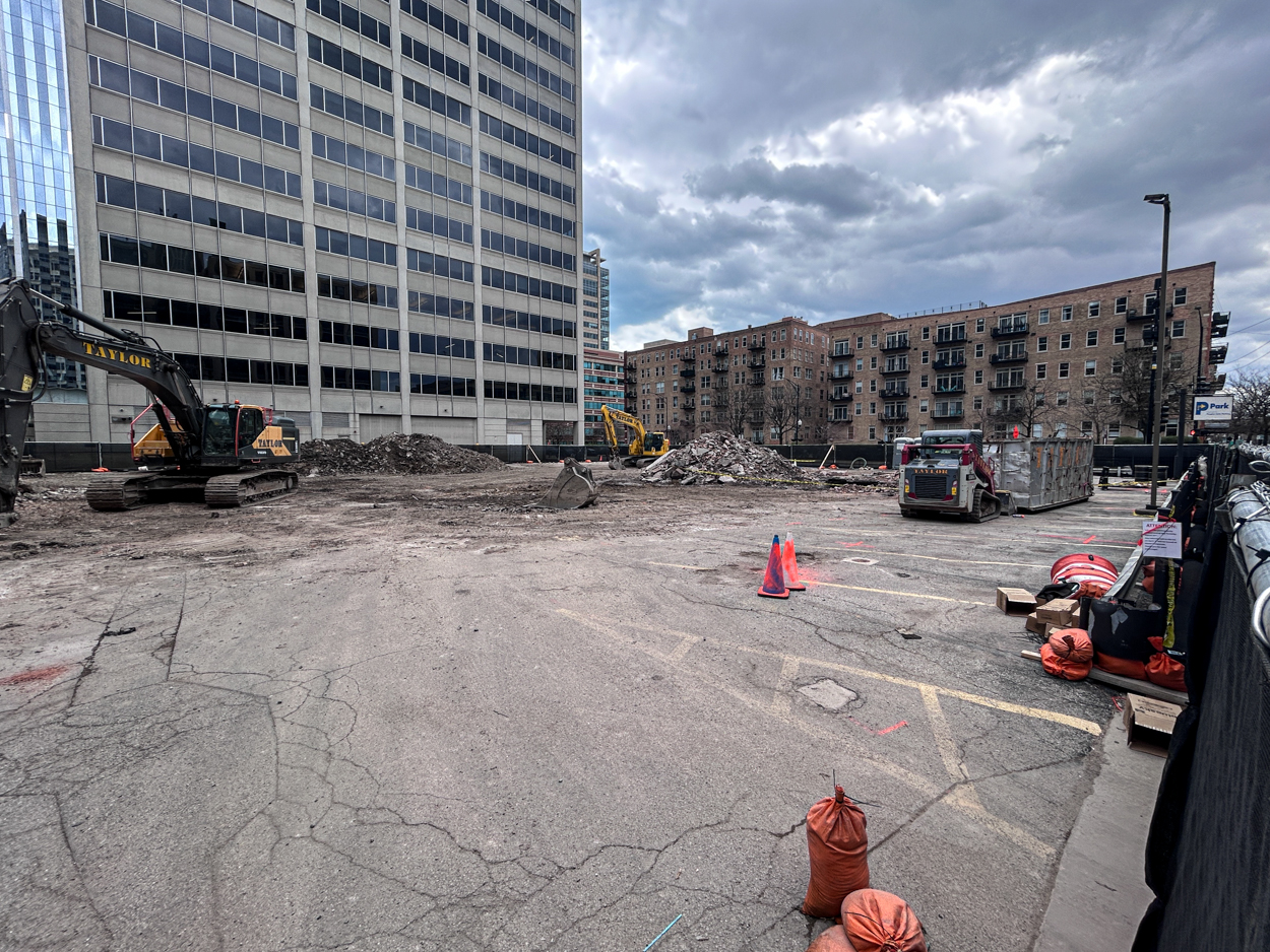 566 West Van Buren site prep underway