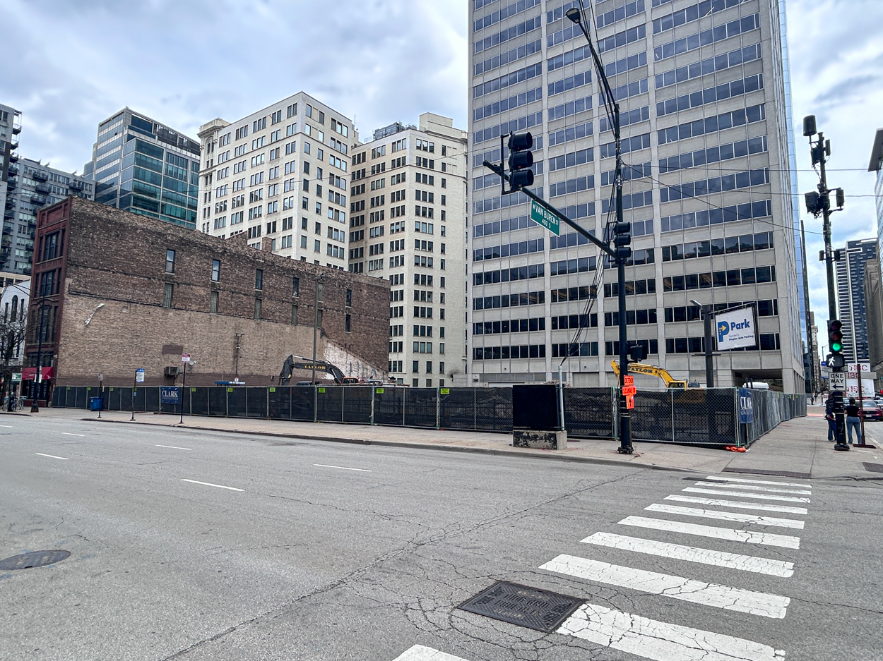 566 West Van Buren site prep underway