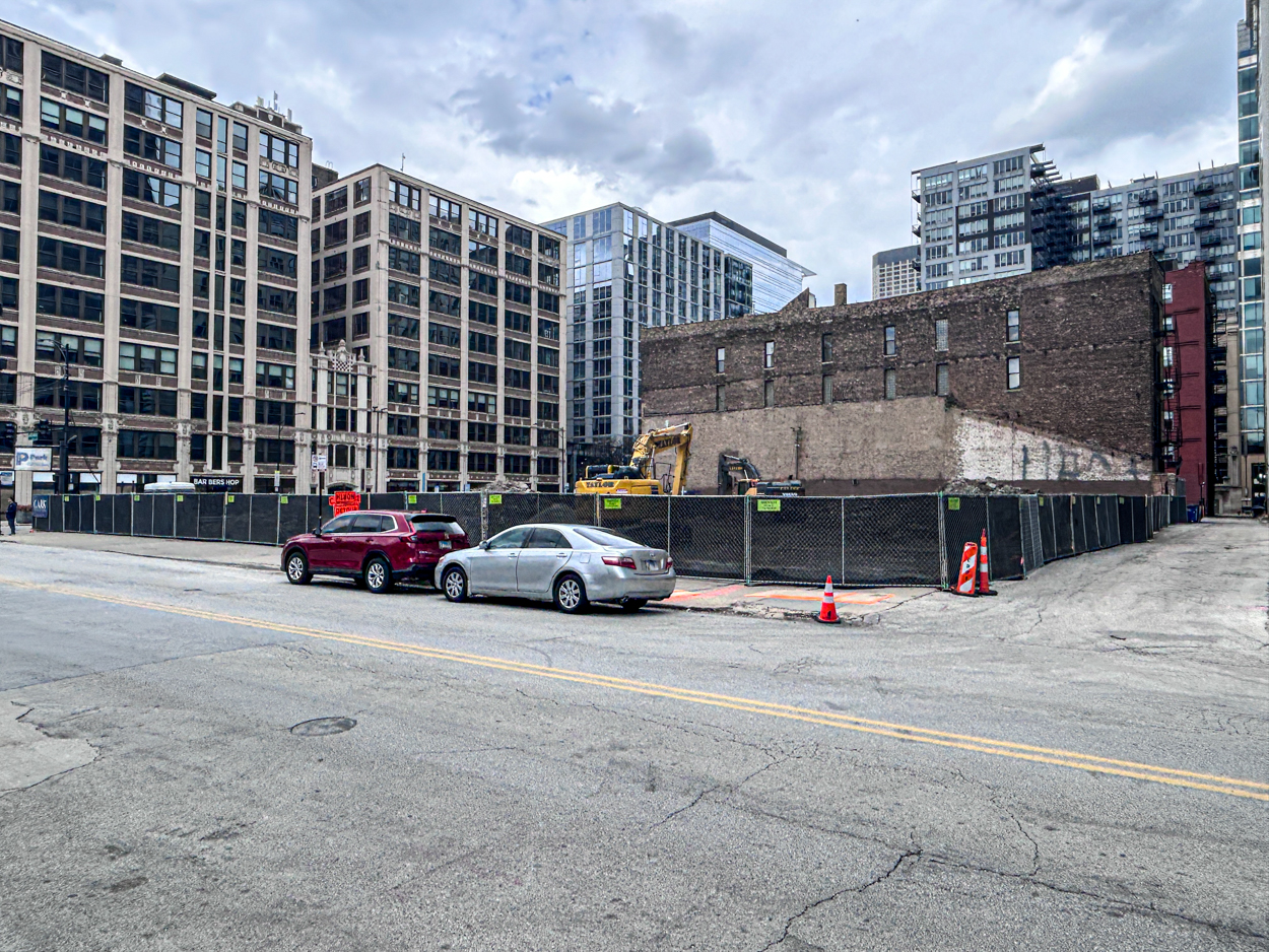566 West Van Buren site prep underway