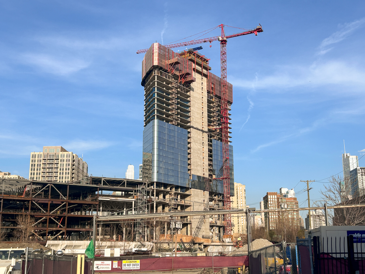 Bally's Casino hotel tower April 2026 construction update