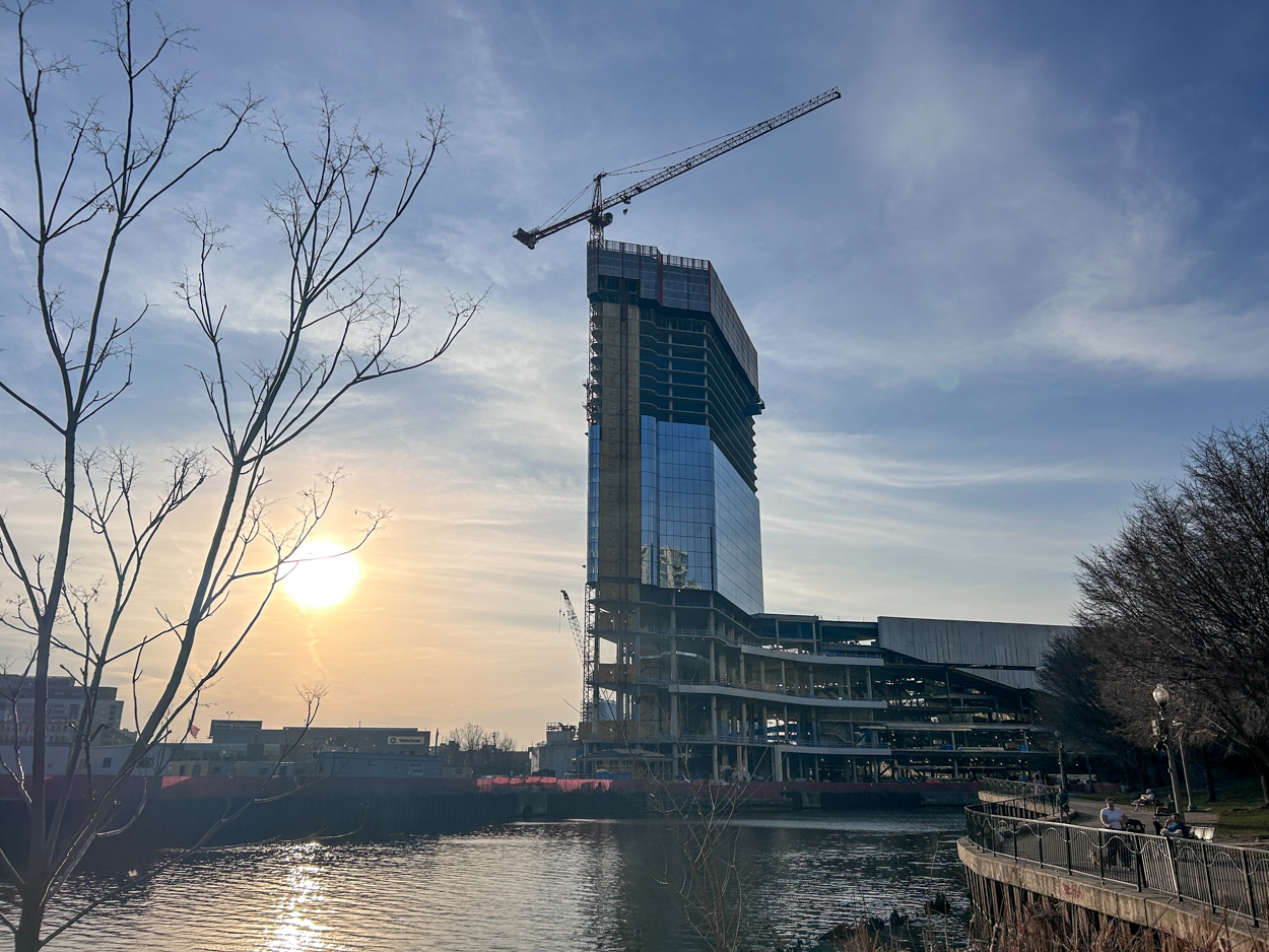 Bally's Casino hotel tower April 2026 construction update