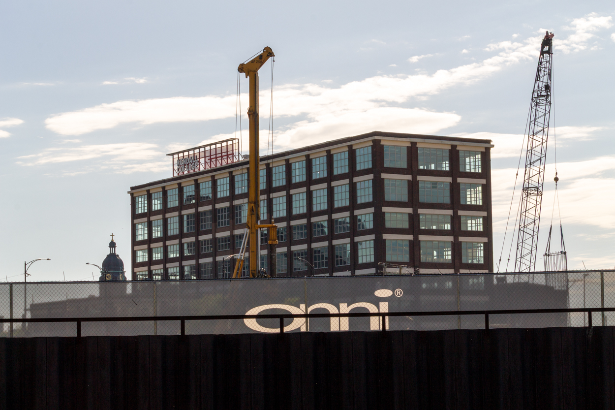Halsted Pointe caisson construction underway