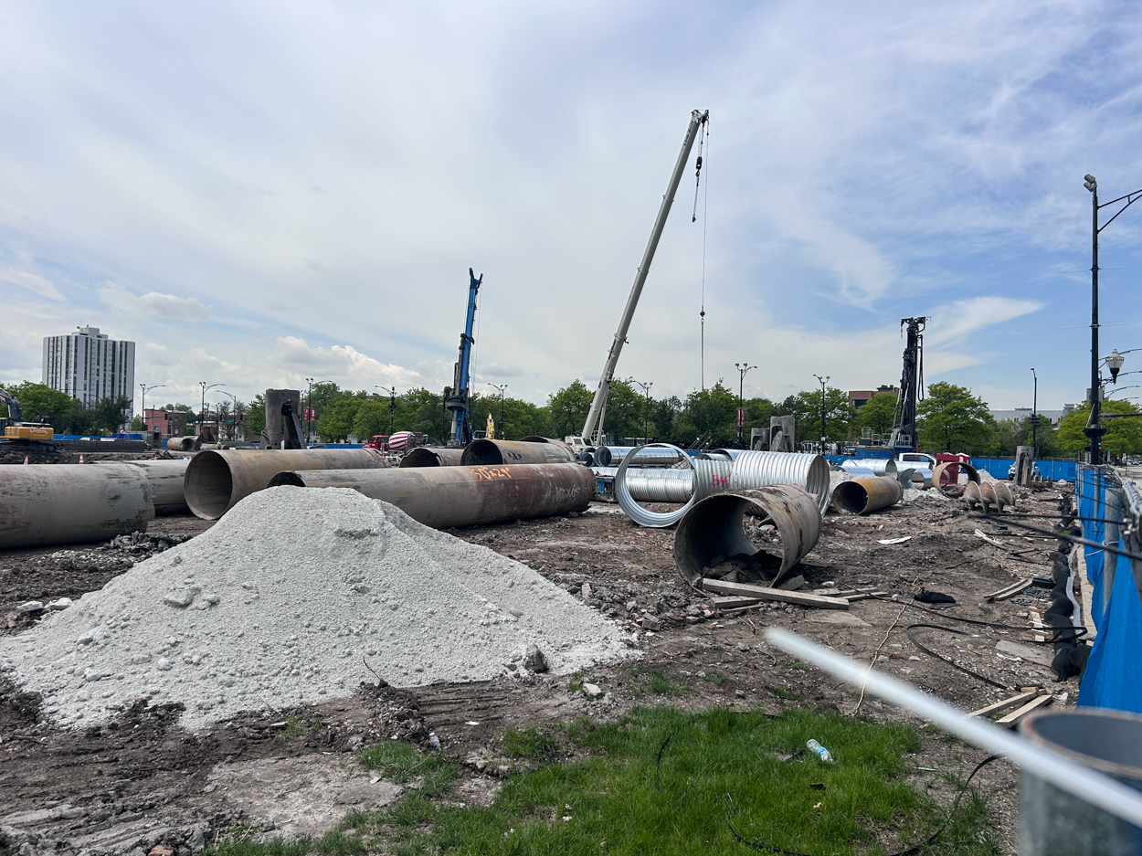 The 1901 Project caisson work