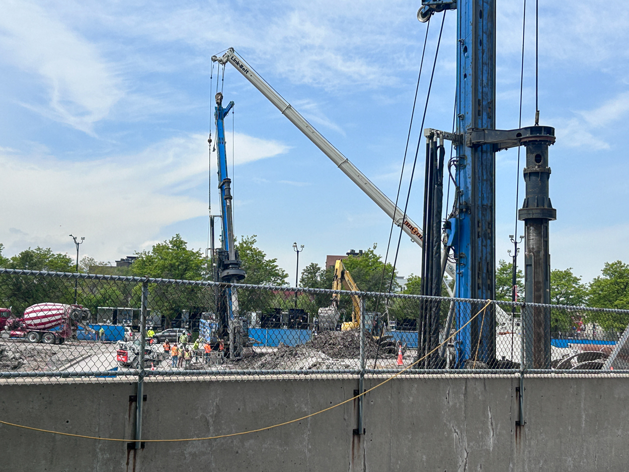 The 1901 Project caisson work