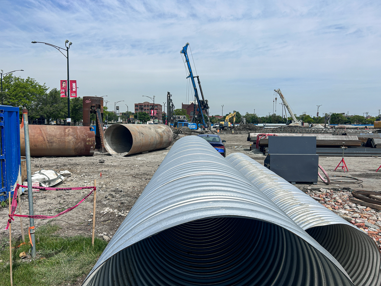 The 1901 Project caisson work