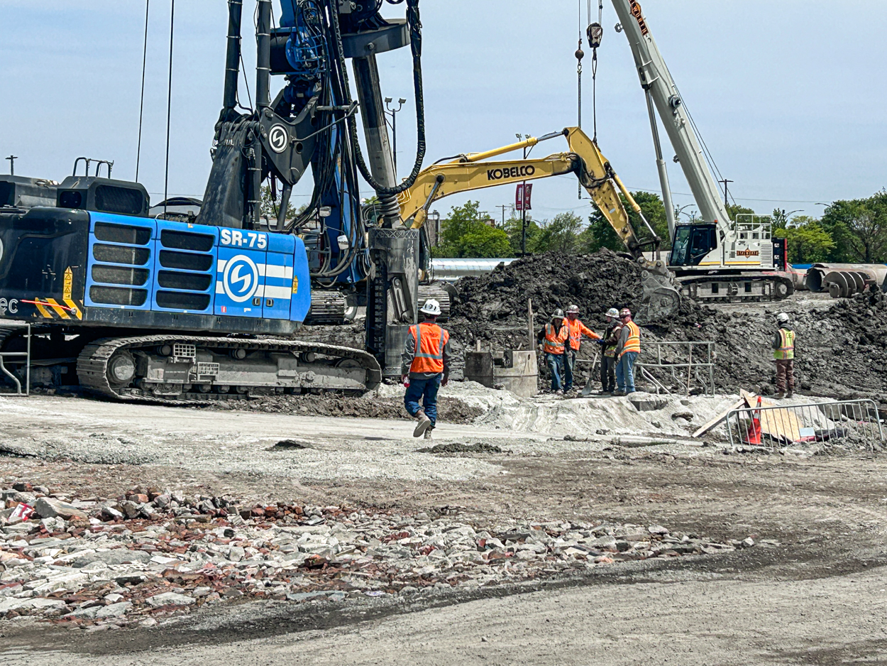 The 1901 Project caisson work