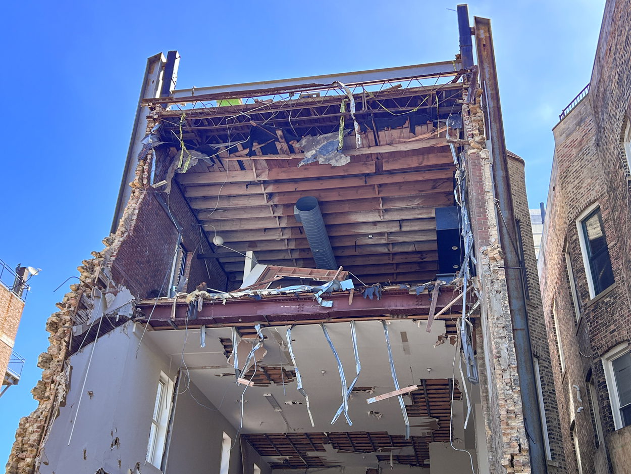 3627 North Sheffield demolition resumes