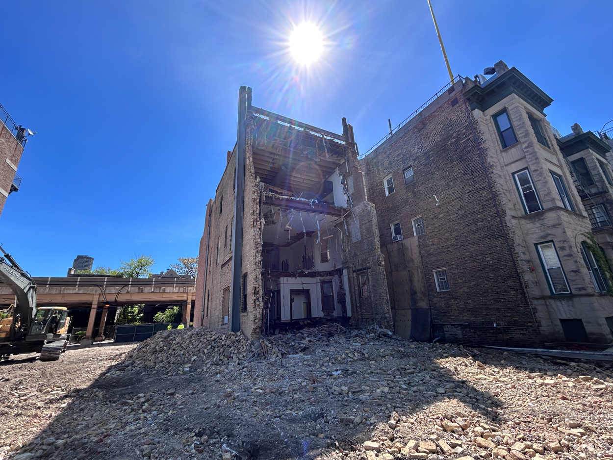 3627 North Sheffield demolition resumes