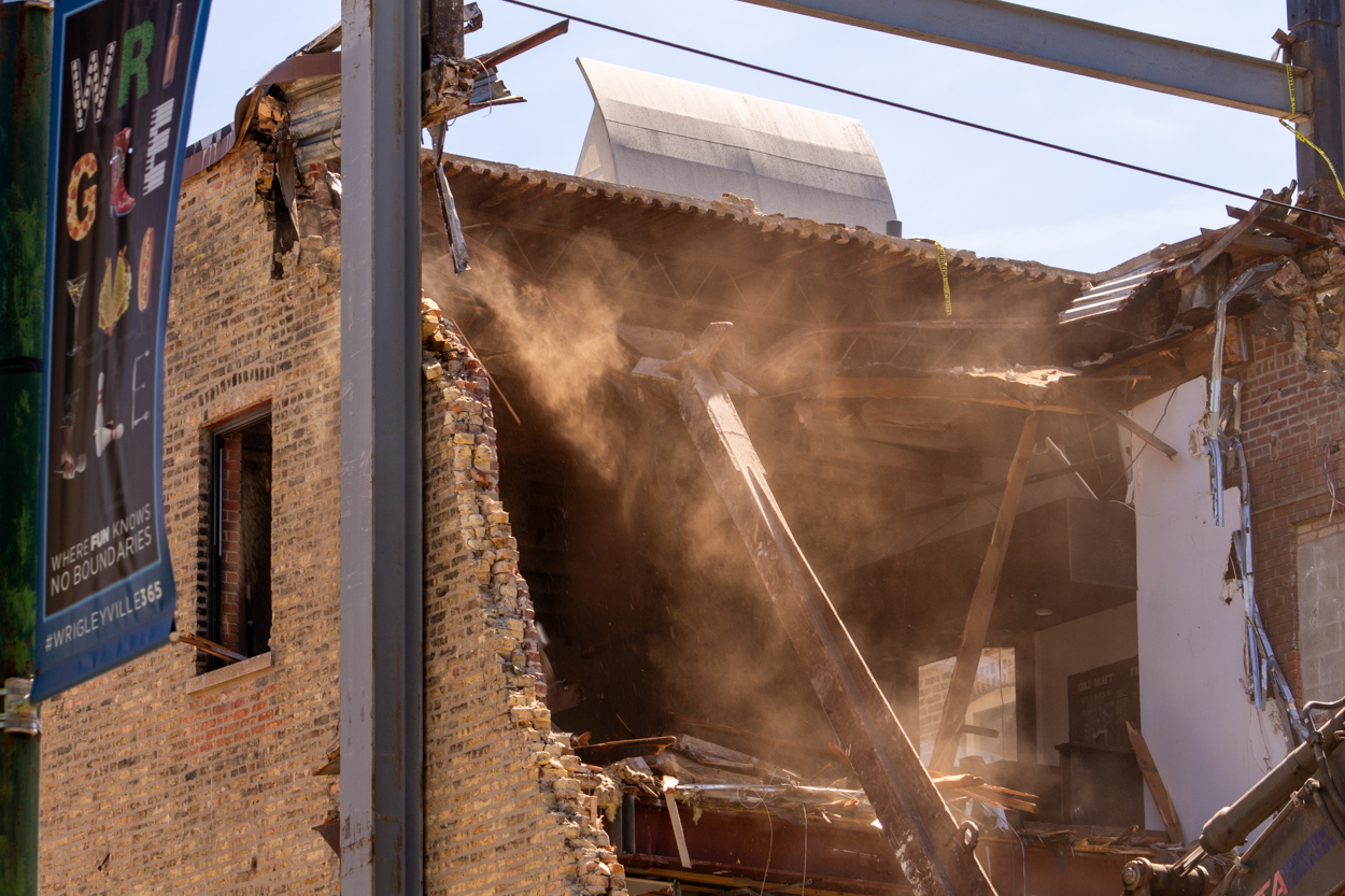 3627 North Sheffield demolition resumes