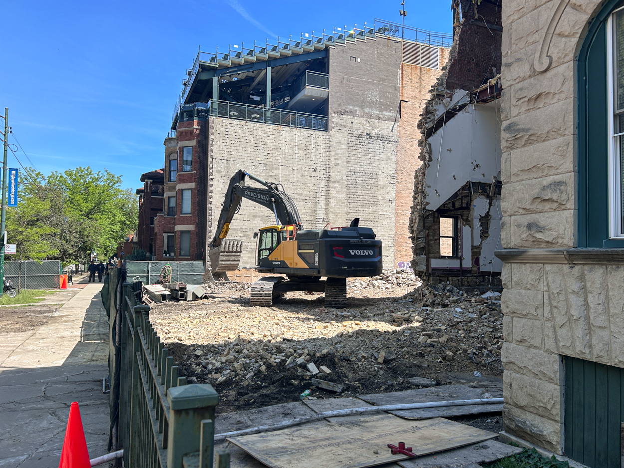 3627 North Sheffield demolition resumes