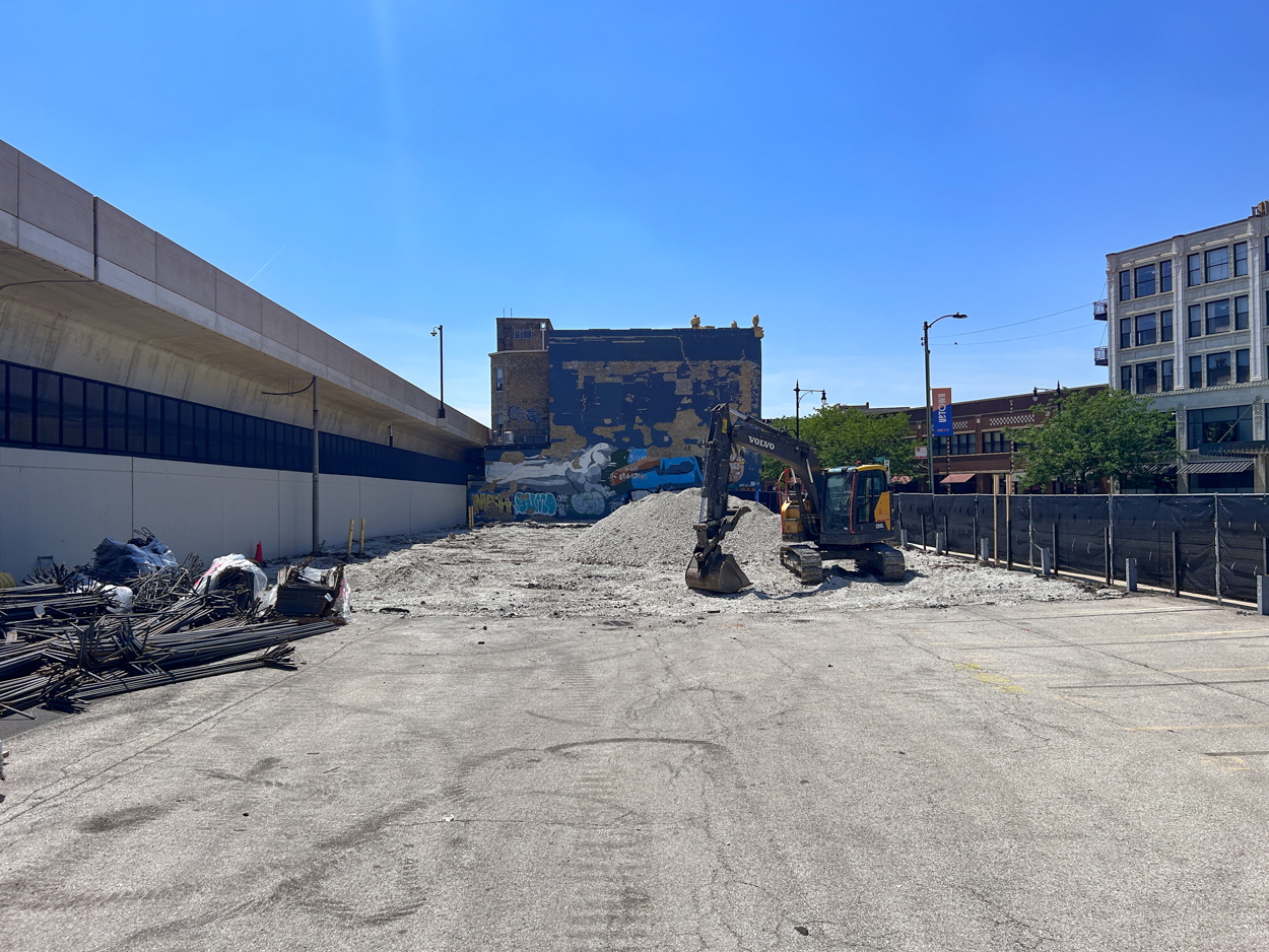The Clifton site prep underway