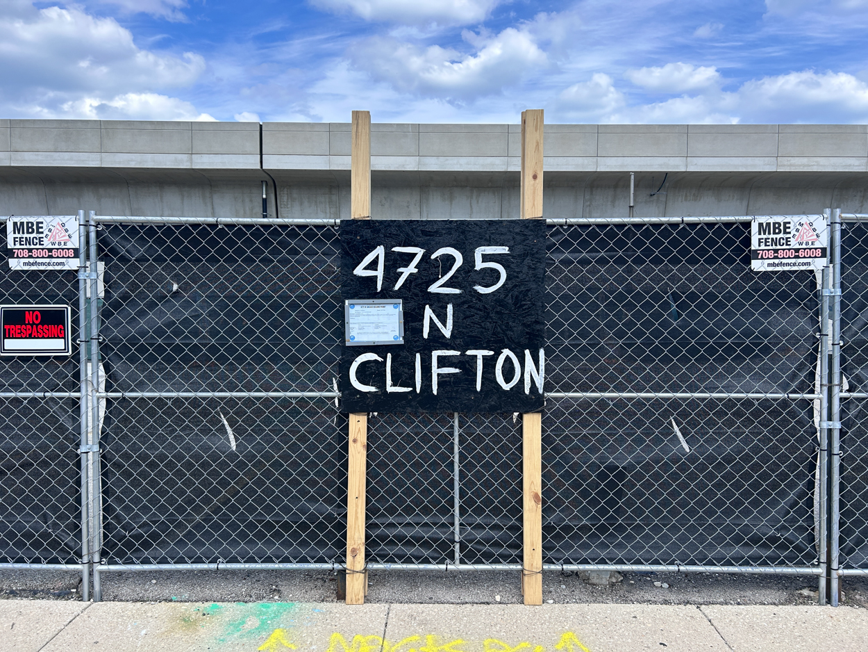 The Clifton site prep underway