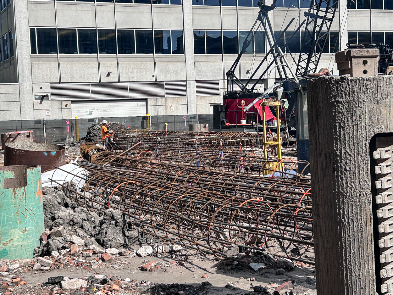 566 West Van Buren Street caisson work
