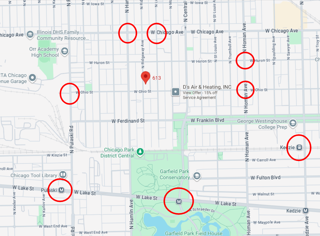 613 North Ridgeway Avenue two-flat permitted
