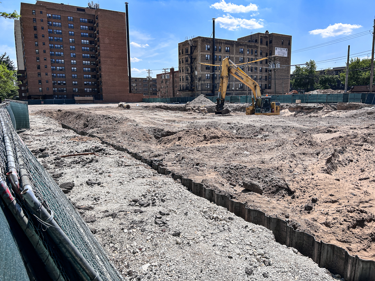 Construction underway at 6150 North Sheridan Road