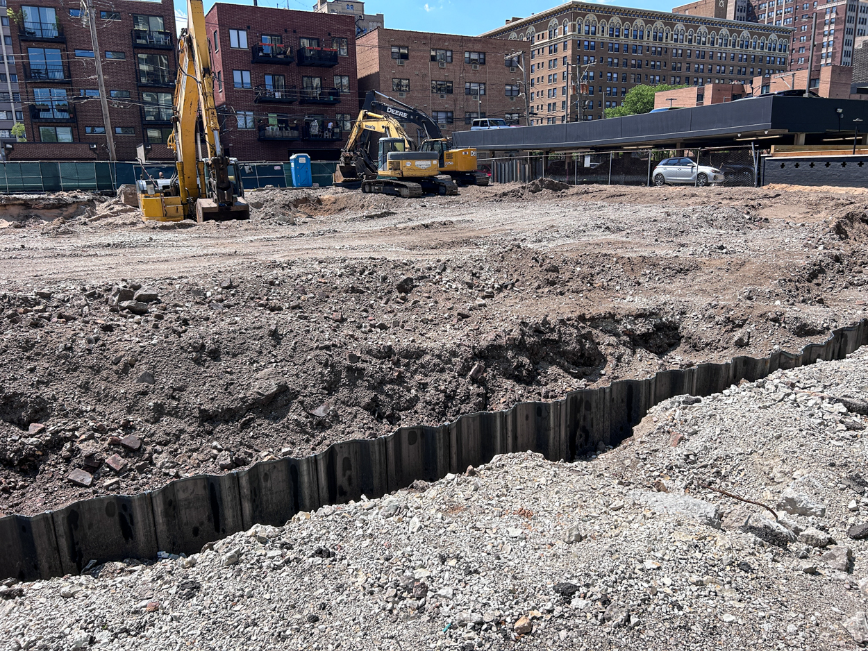 Construction underway at 6150 North Sheridan Road