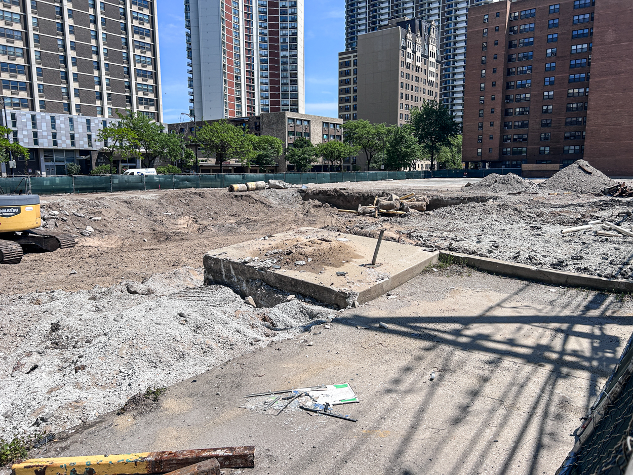 Construction underway at 6150 North Sheridan Road