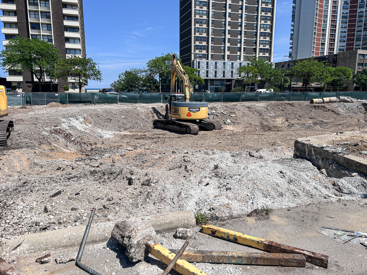Construction underway at 6150 North Sheridan Road