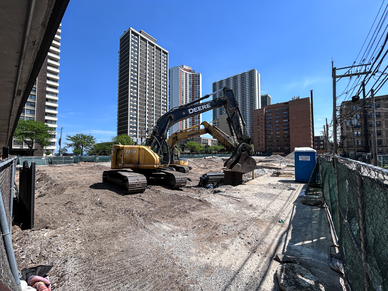 Construction underway at 6150 North Sheridan Road