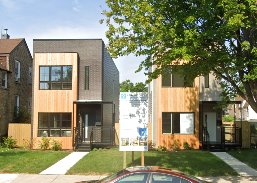 822 and 824 North Homan Avenue construction
