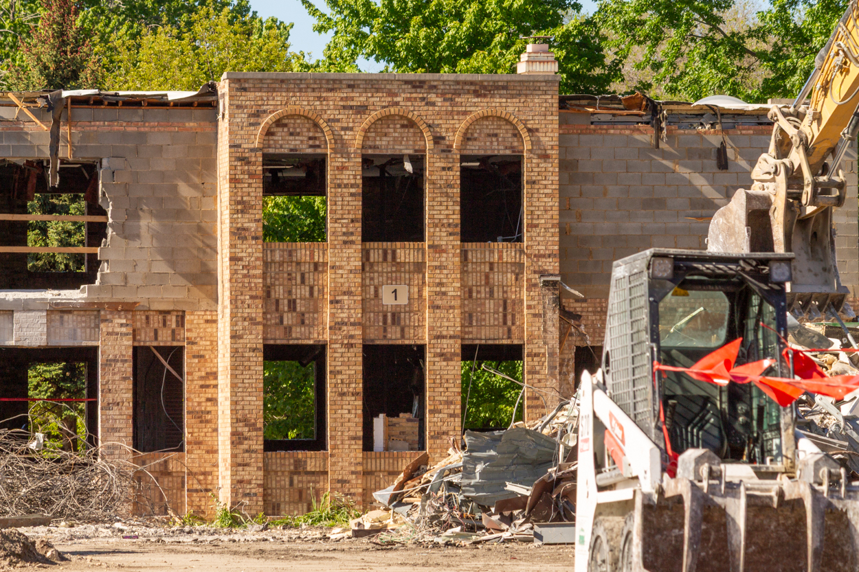 Cubs Camry Parking Lot demolition