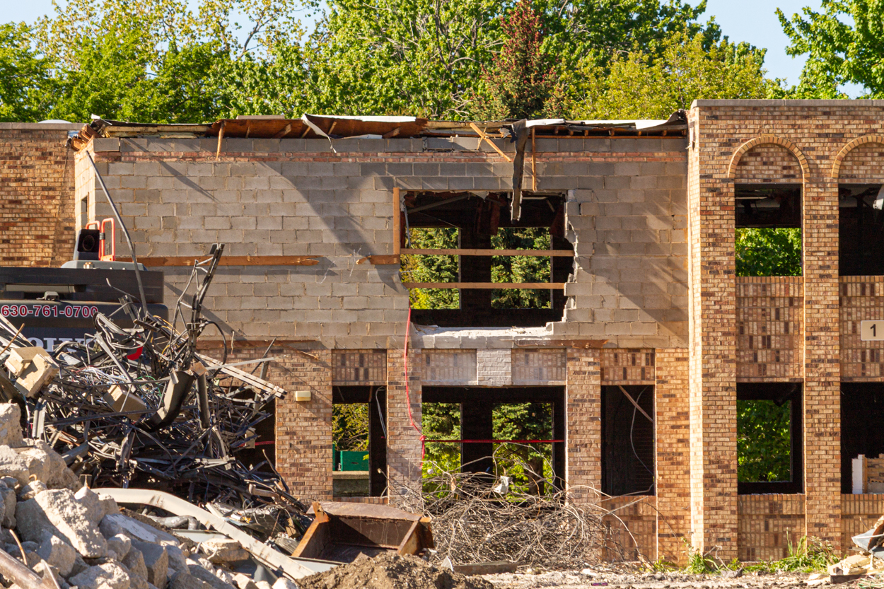 Cubs Camry Parking Lot demolition