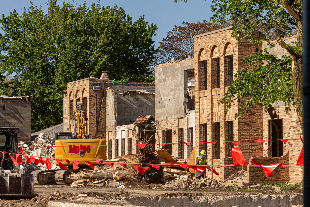 Cubs Camry Parking Lot demolition