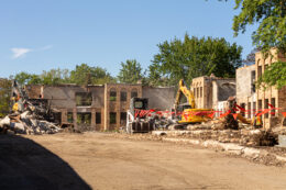 Cubs Camry Parking Lot demolition