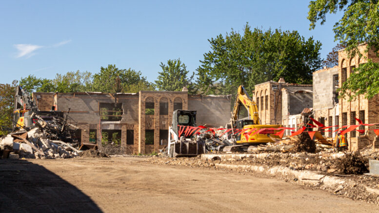 Cubs Camry Parking Lot demolition